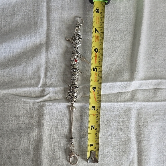 Silver and Red Charm Bracelet - Picture 5 of 5